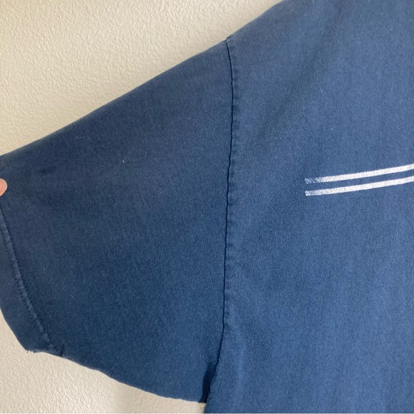 Y2K santa Cruz Tee Shirt Short Sleeves Blue XXL Cotton Distressed Skate - Picture 6 of 14